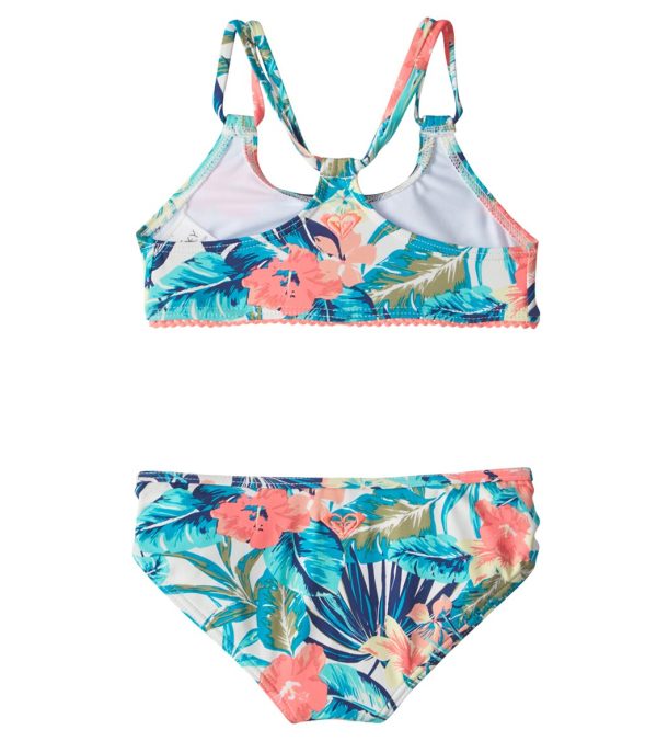 Roxy Kids Girls  Jungle Poem Athletic Bikini Set (7-16) Sale - Image 2