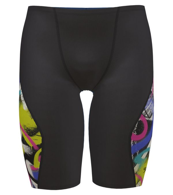 Speedo Champ Collection Men s Eco Printed Splice Jammer Swimsuit on Sale - Image 5