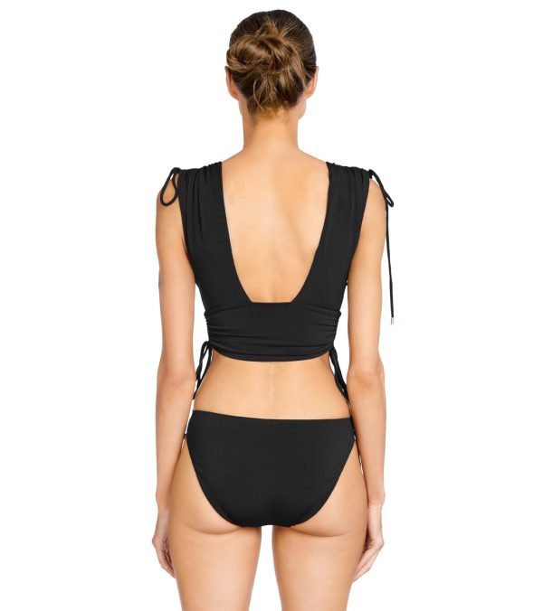 Robin Piccone Women s Aubrey V Plunge Tankini Top on Sale - Image 2