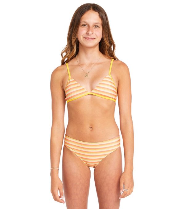 Volcom Girls  Stripe or Wrong Two Piece Bikini Set (Big Kid) Online Hot Sale