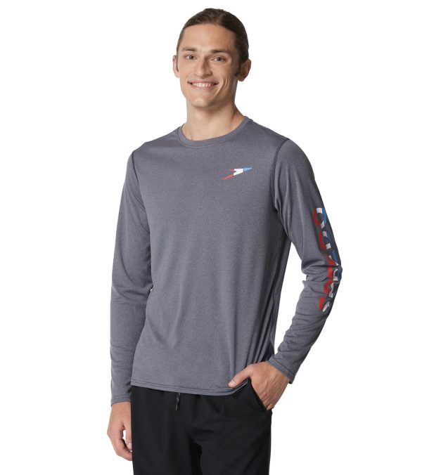 Speedo Men s Graphic Long Sleeve Swim Shirt Online Hot Sale